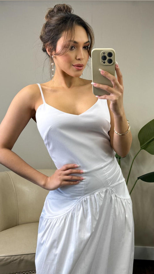 Anne Fernandes Blanco Dress