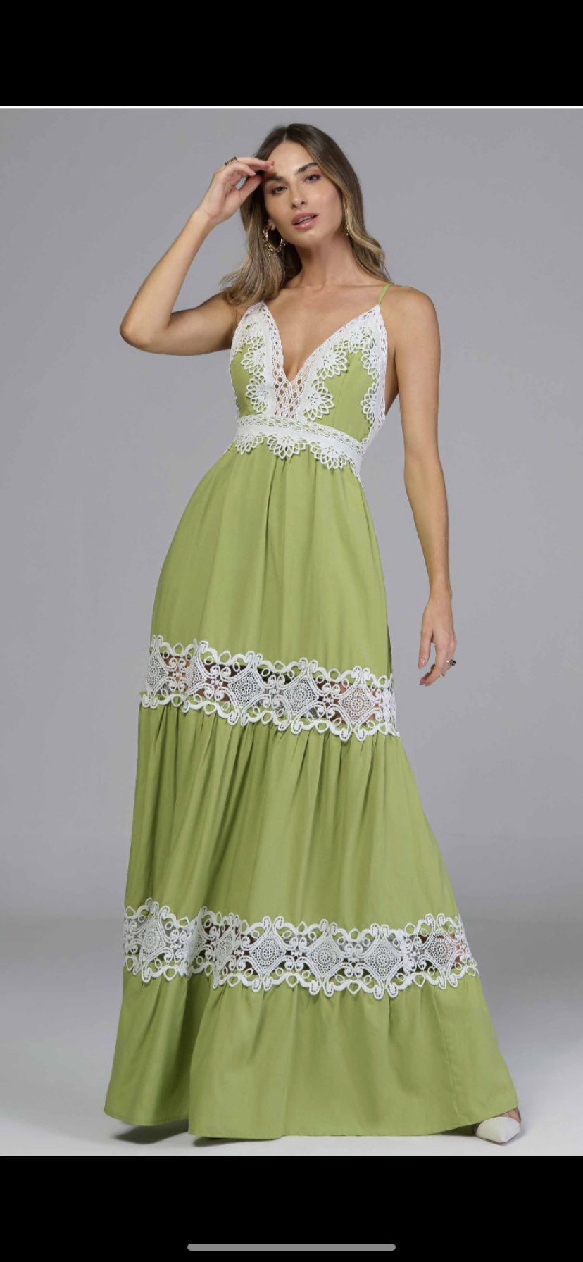 Long dress green