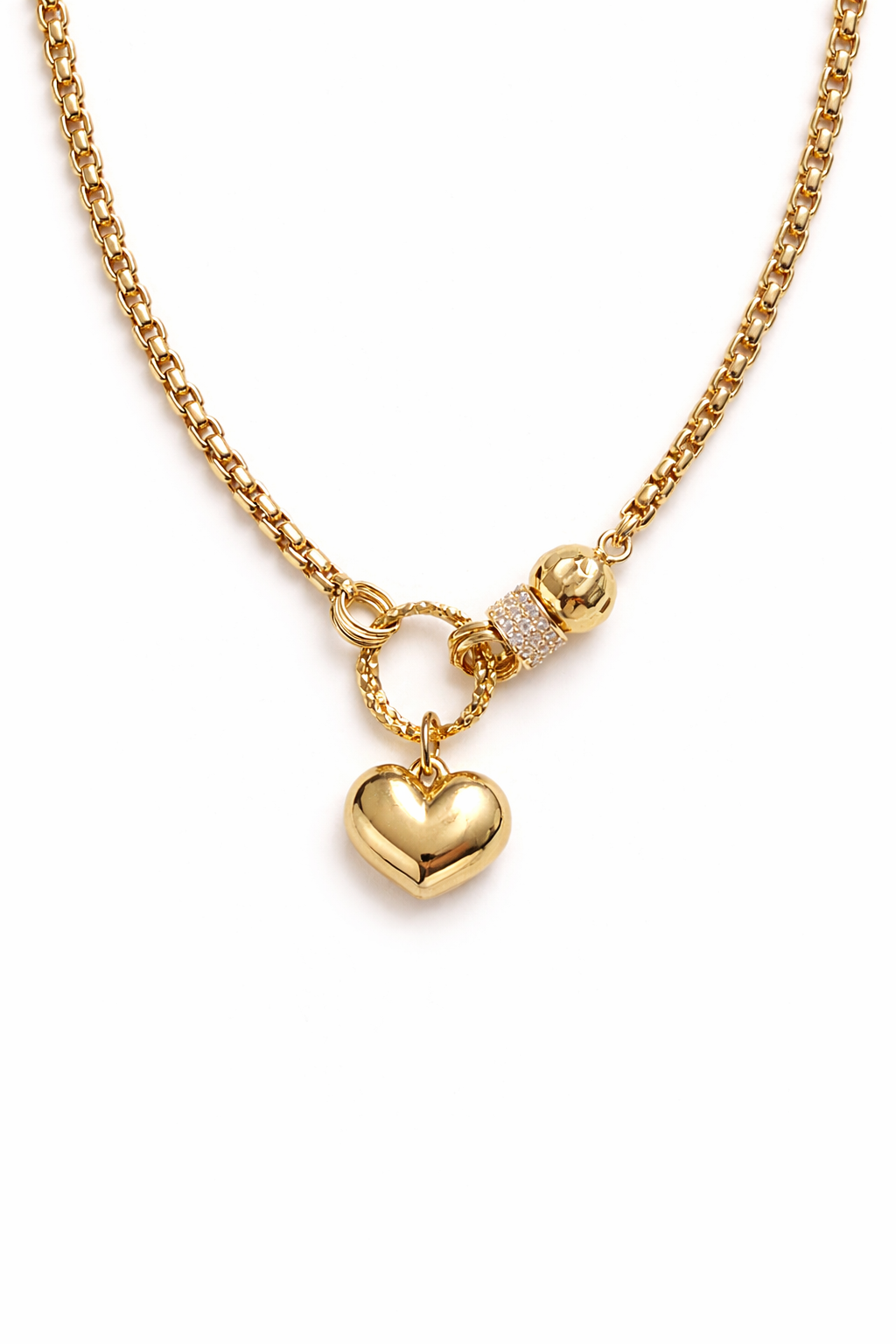 Heart drop necklace