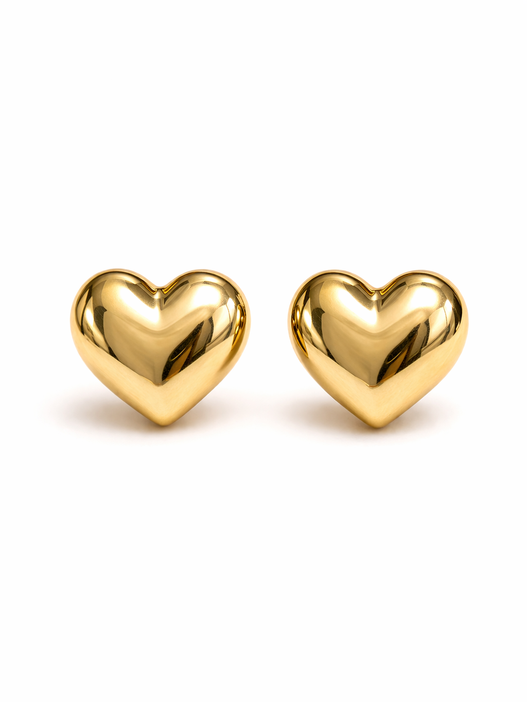 Heart stud earring