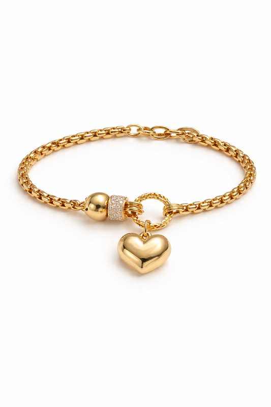 Heart drop bracelet