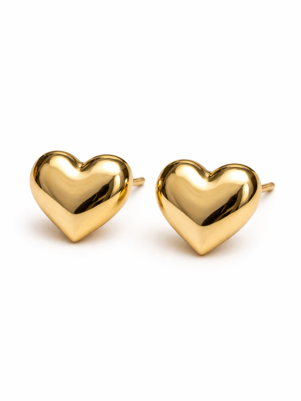 Heart stud earring